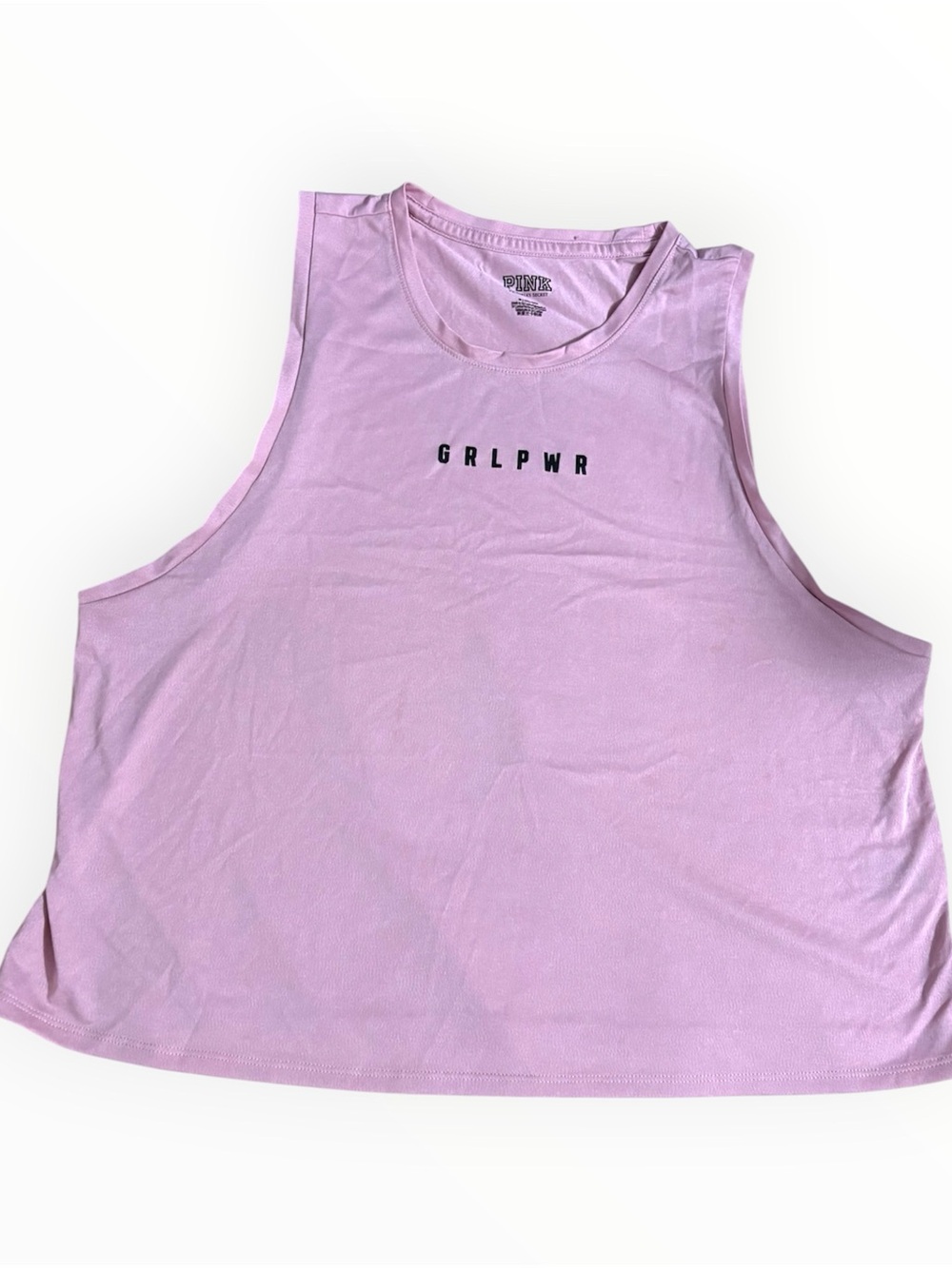 Victoria's Secret PINK "GRLPWR"
Cropped Muscle Tank Top Medium